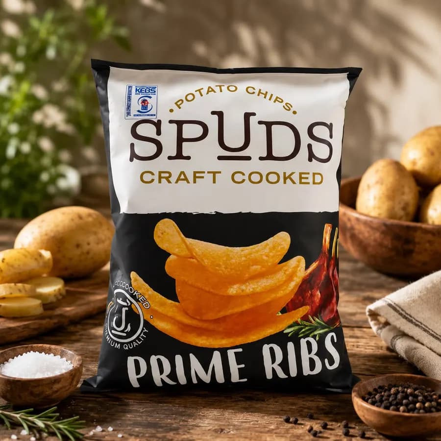 SPUDS Craft Cooked Crisps - Prime Rib (40g)
